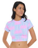 Image of Monte Mare Rebel Crop Rashguard - Eternity
