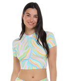Image of Revelry Rebel Crop Rashguard - Multi