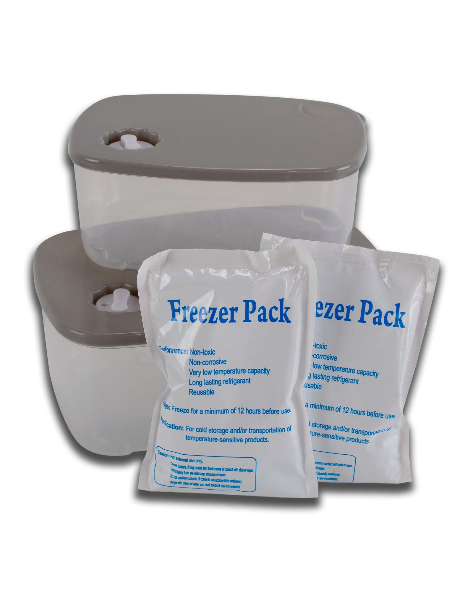 Zip Top Lunch Tote  - Grey