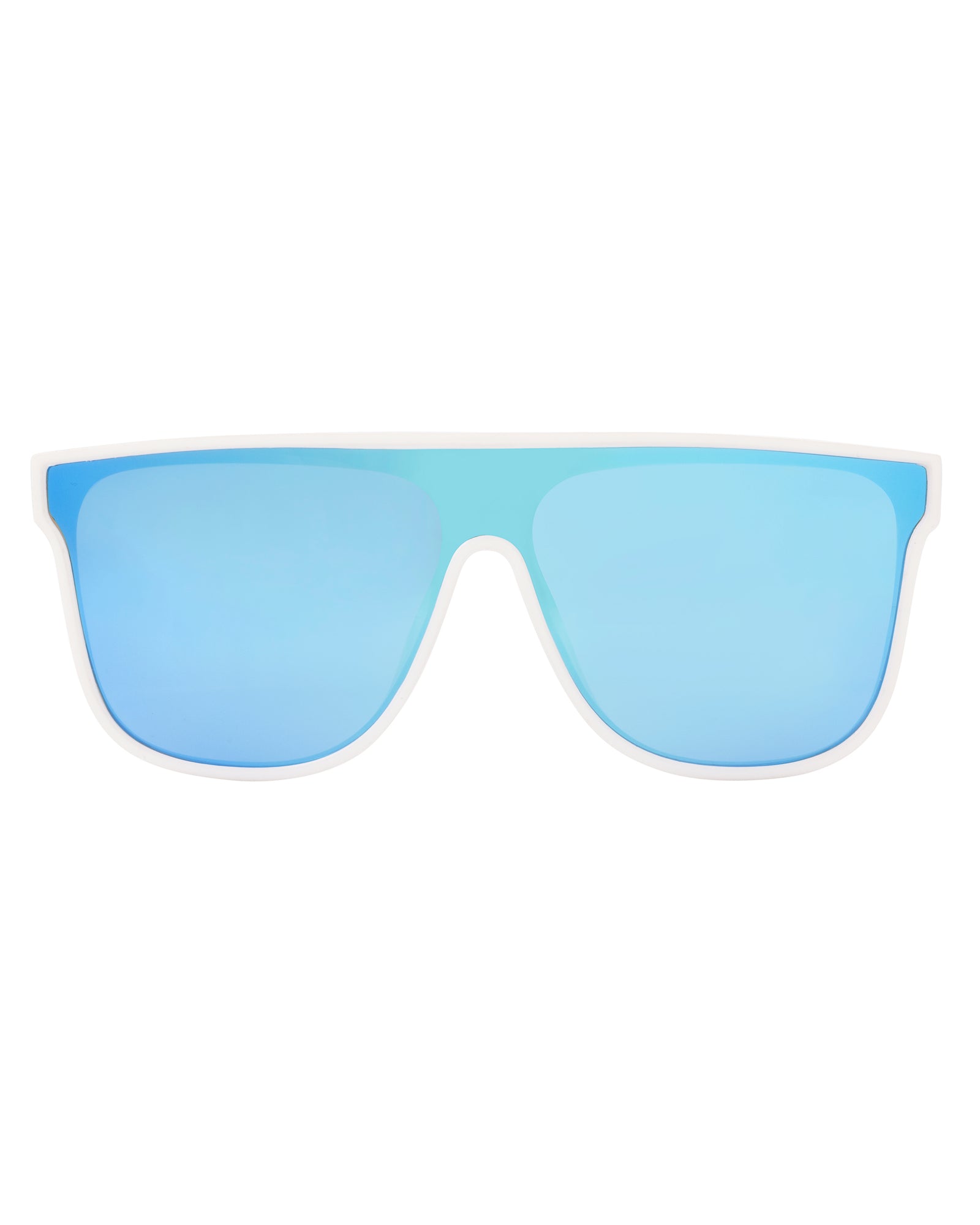 Toby Shield Sunglasses - White