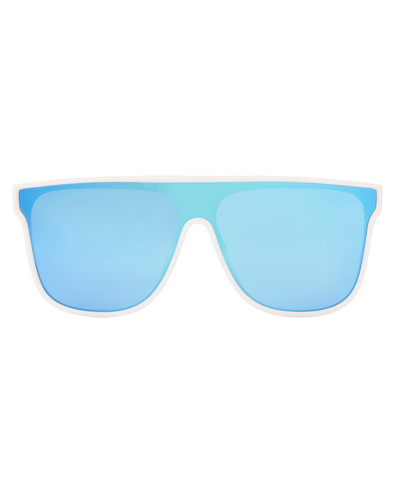 Toby Shield Sunglasses - White