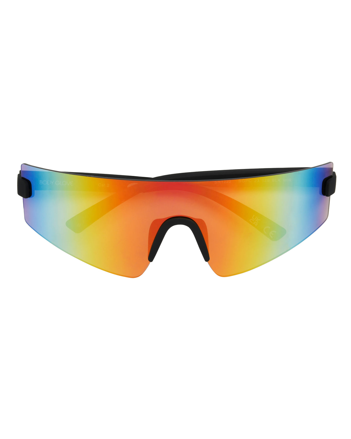 Vibez Rimless Shield Sunglasses - Black