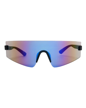 Vibez Rimless Shield Sunglasses - Teal