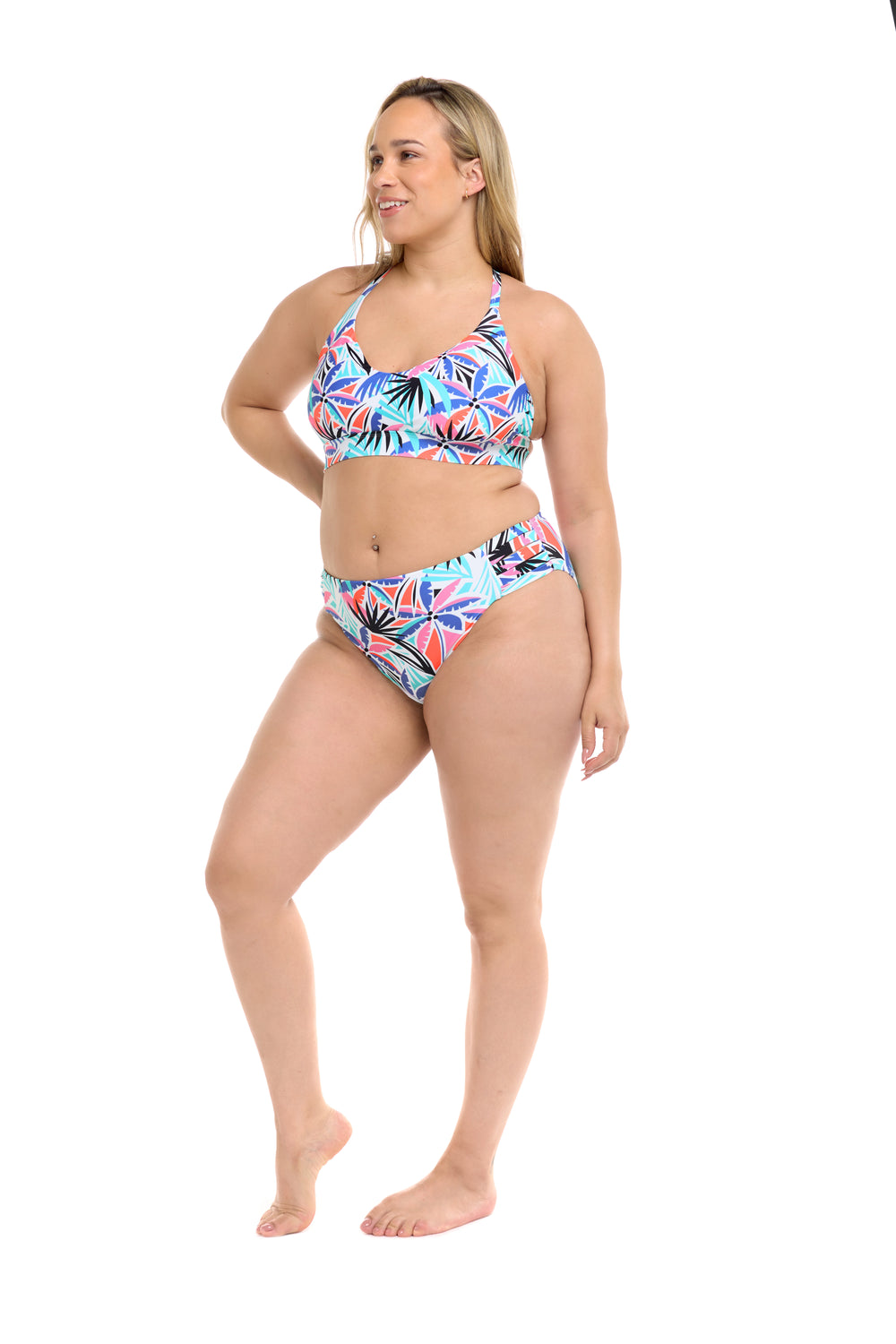Miami Ruth Plus Size Fixed Triangle Swim Top - Sunset
