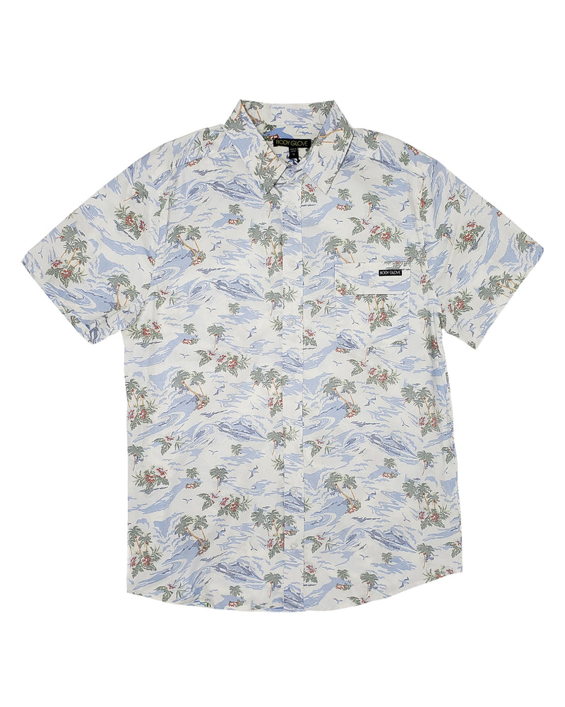 Men's Islander Button Down Shirt - White