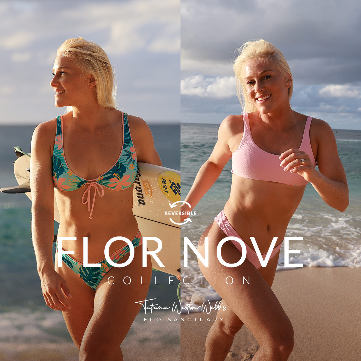 Women's Swimwear: Reversible Flor Nove Collection