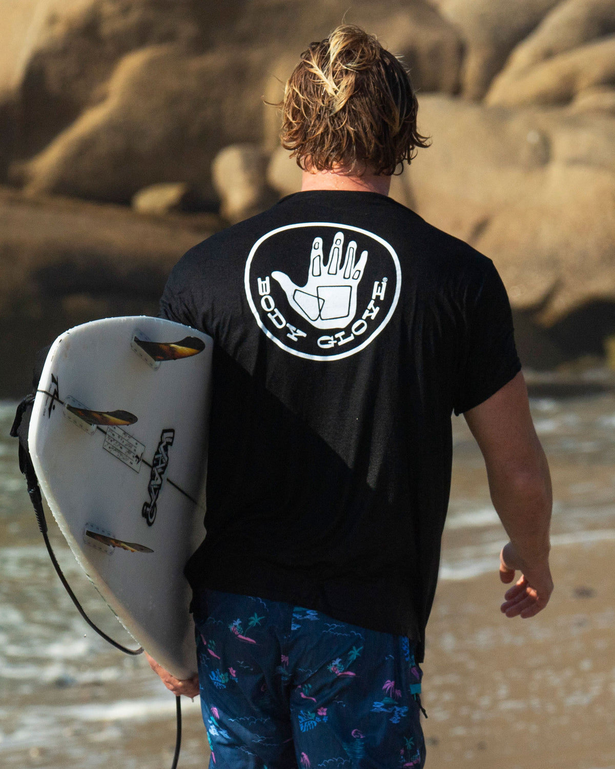 Heritage Short-Sleeved T-Shirt - Black White Logo