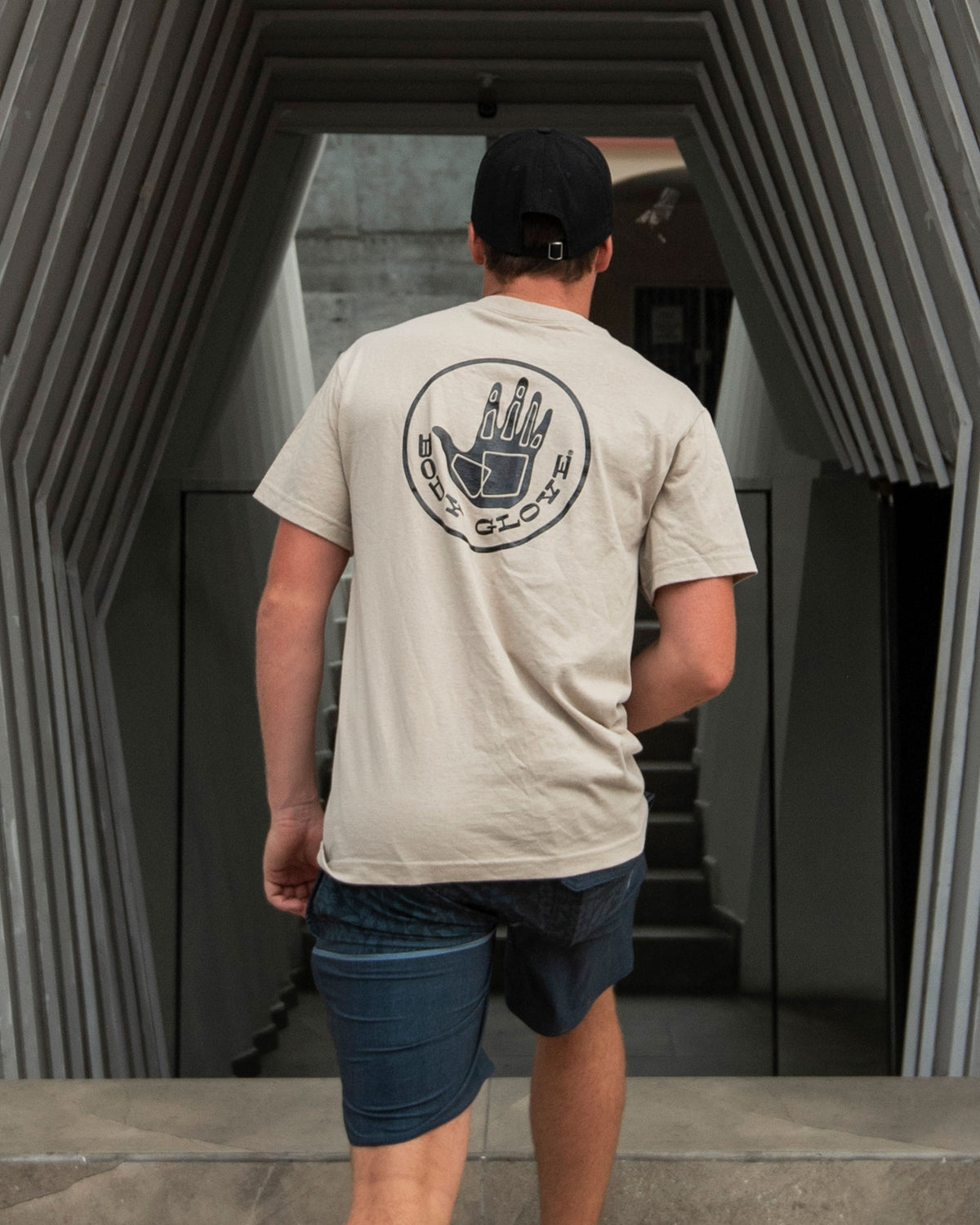 Heritage Short-Sleeved T-Shirt - Sand Black Logo