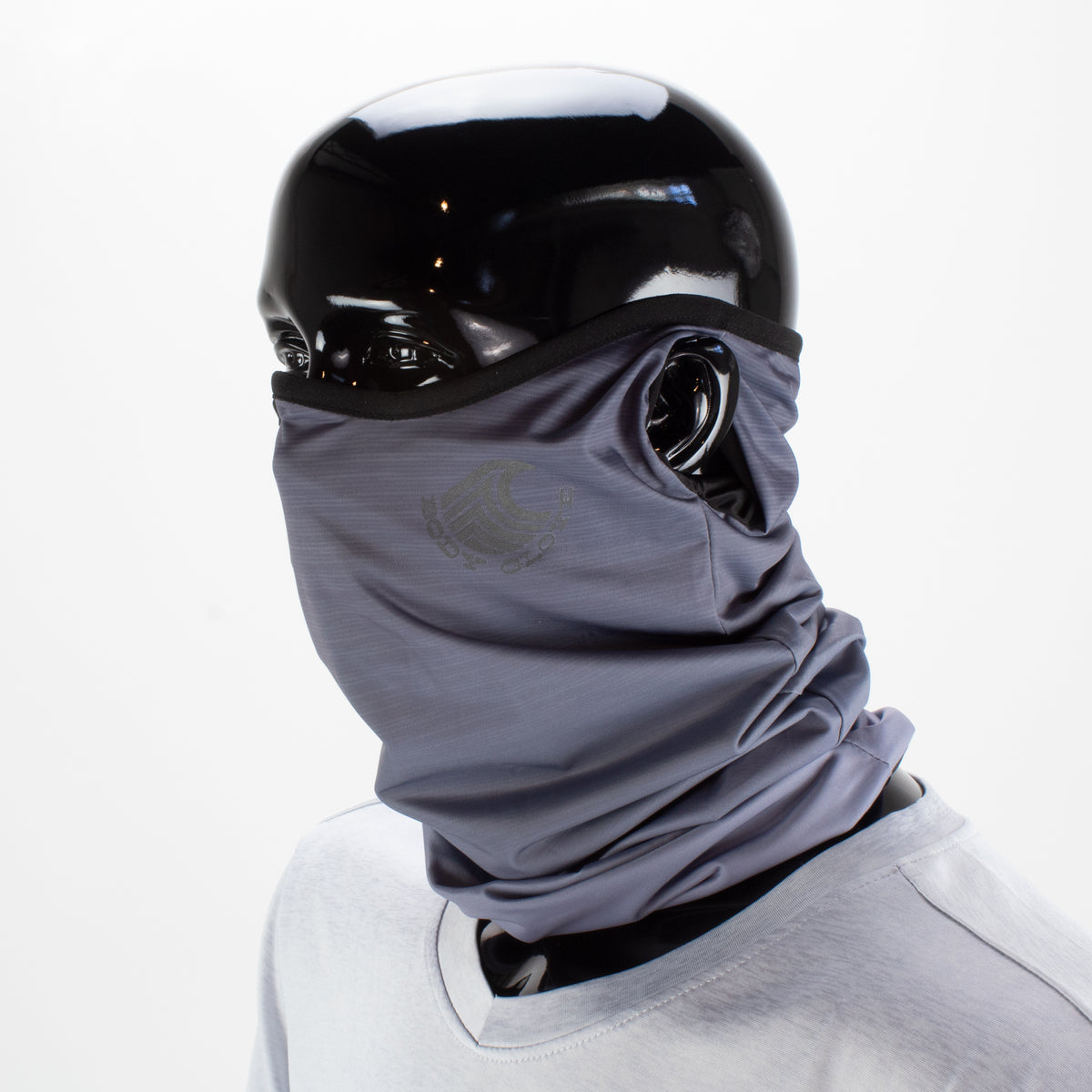 2-Pack Men's Cooling Gaiter Face Masks - Grey/Stripes