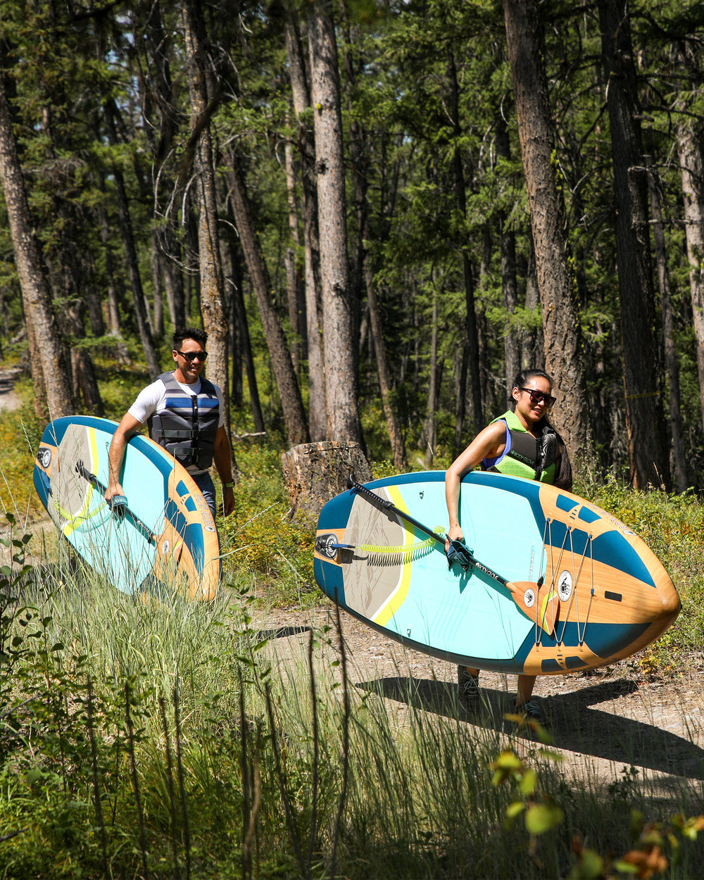2024 Performer 11' Inflatable Paddle Board - Deep Sea/Isle Green