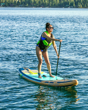 2024 Performer 11' Inflatable Paddle Board - Deep Sea/Isle Green