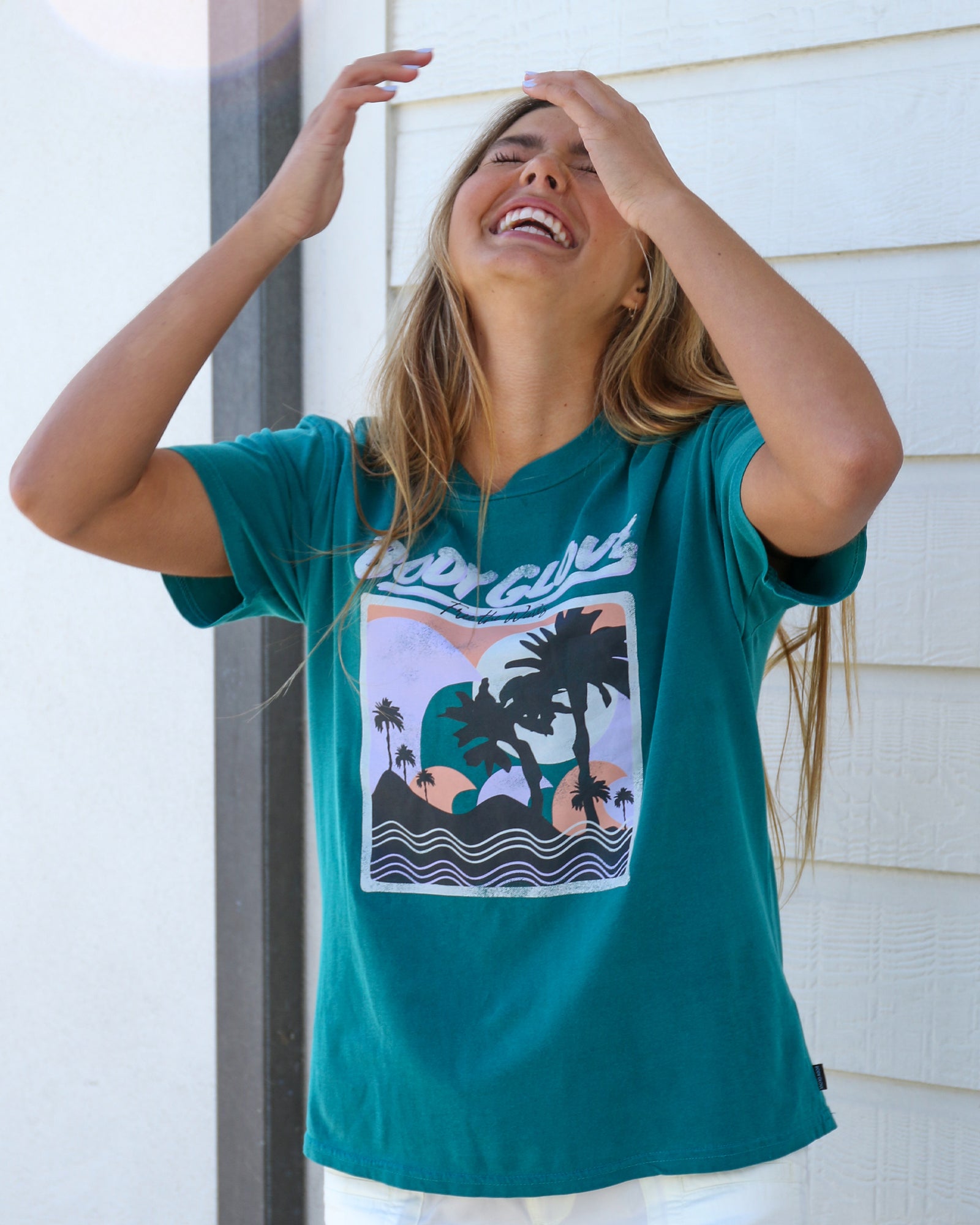 Free The Waves T-Shirt - Jade
