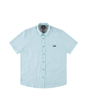 The Breeze UPF 50+ Button-Up Shirt - Aqua