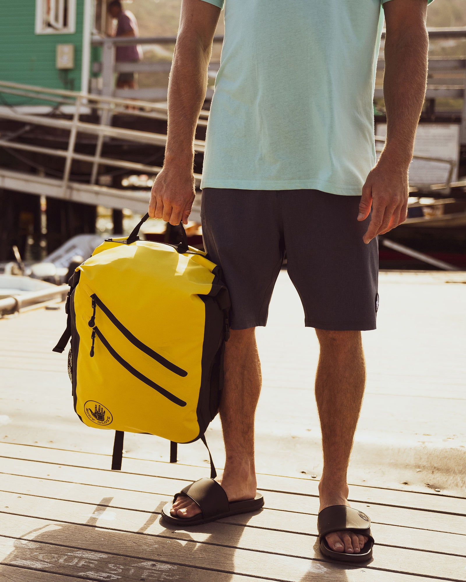 Seaside 25L Waterproof Floatable Backpack - Yellow