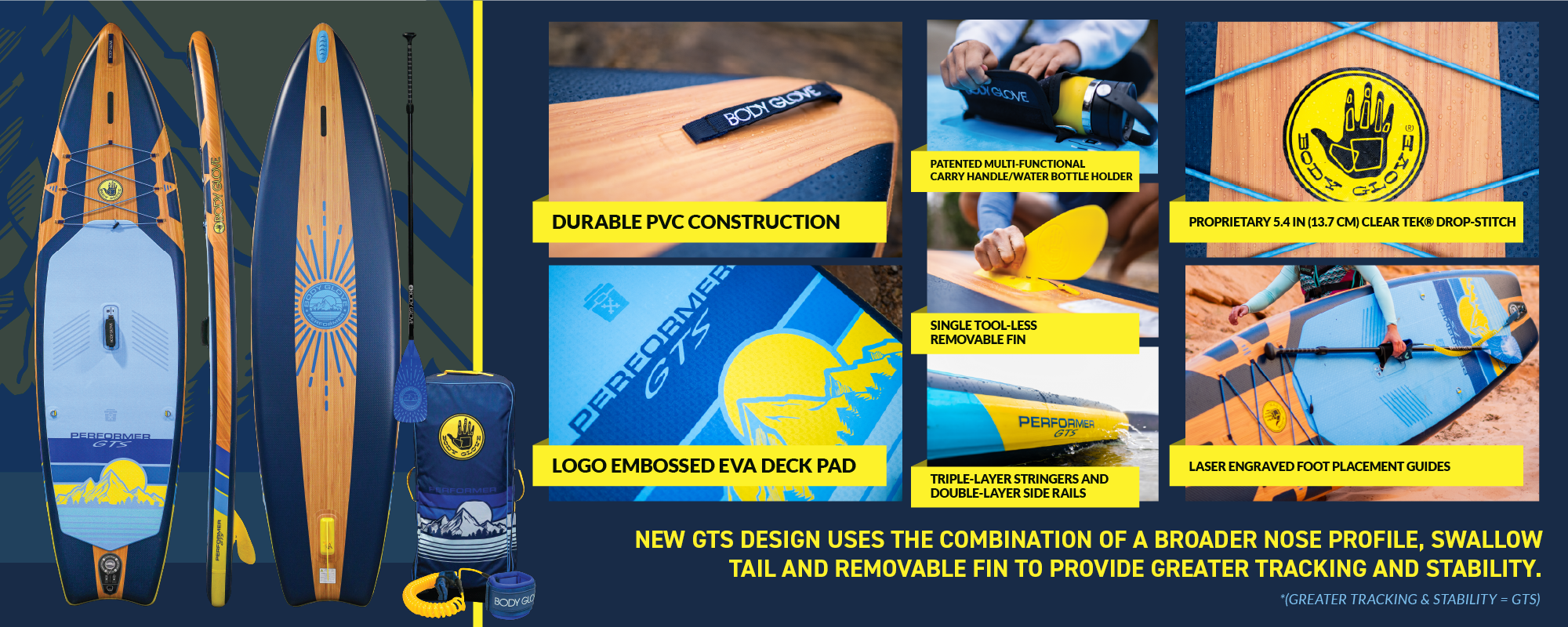2025 Performer 11' GTS Inflatable Paddle Board | Body Glove 2025 Performer 11' GTS Inflatable Paddle Board | Body Glove