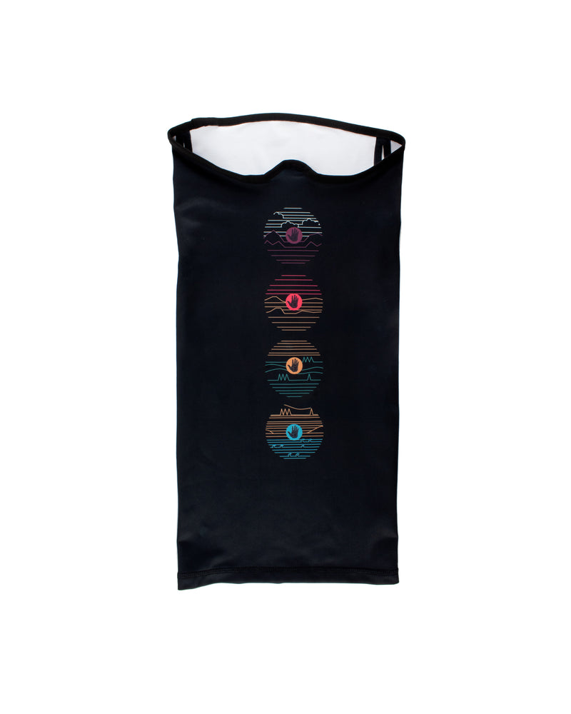 2-Pack Women's Warming Gaiter Face Masks - Black/BGMulti