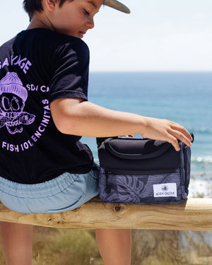 Zip Top Lunch Tote  - Grey