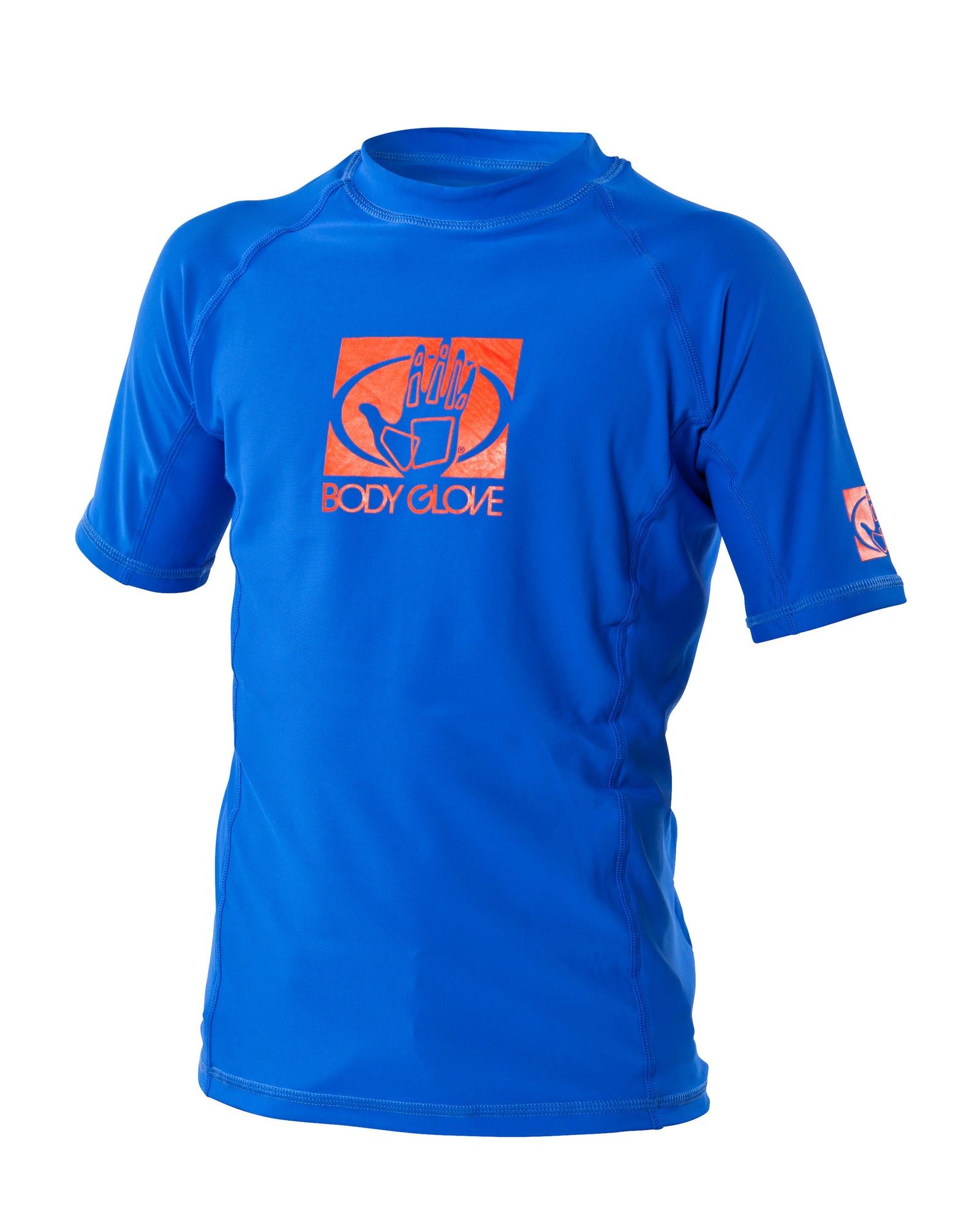 Basic Junior Short-Sleeve Lycra Rash Guard - Royal