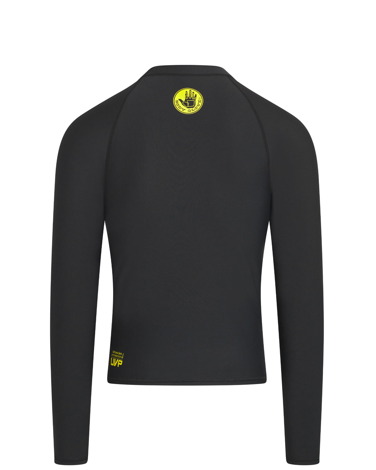 Men's Basic Long-Arm Lycra Rash Guard - Black