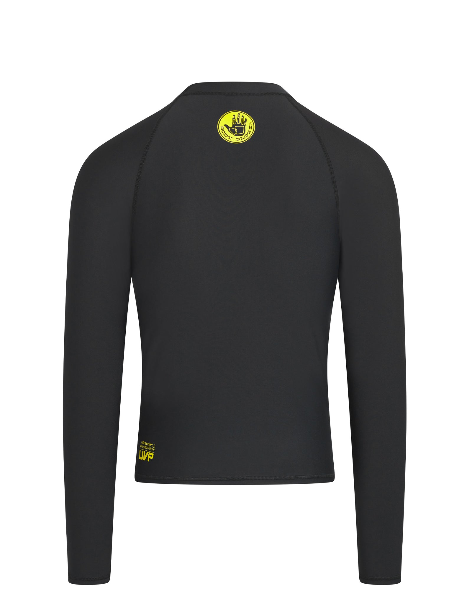 Men's Basic Long-Arm Lycra Rash Guard - Black