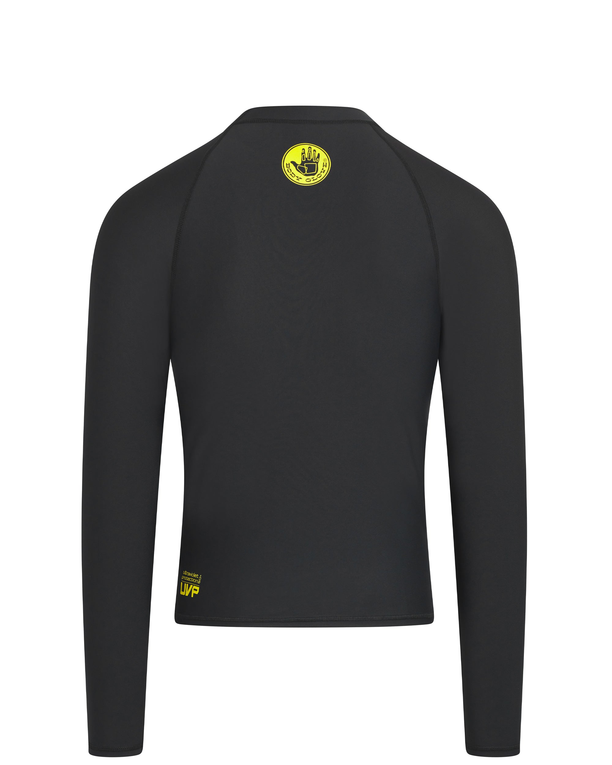 Men's Basic Long-Arm Lycra Rash Guard - Black