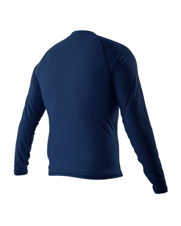 Men's Basic Long-Arm Lycra Rash Guard - Navy - Body Glove