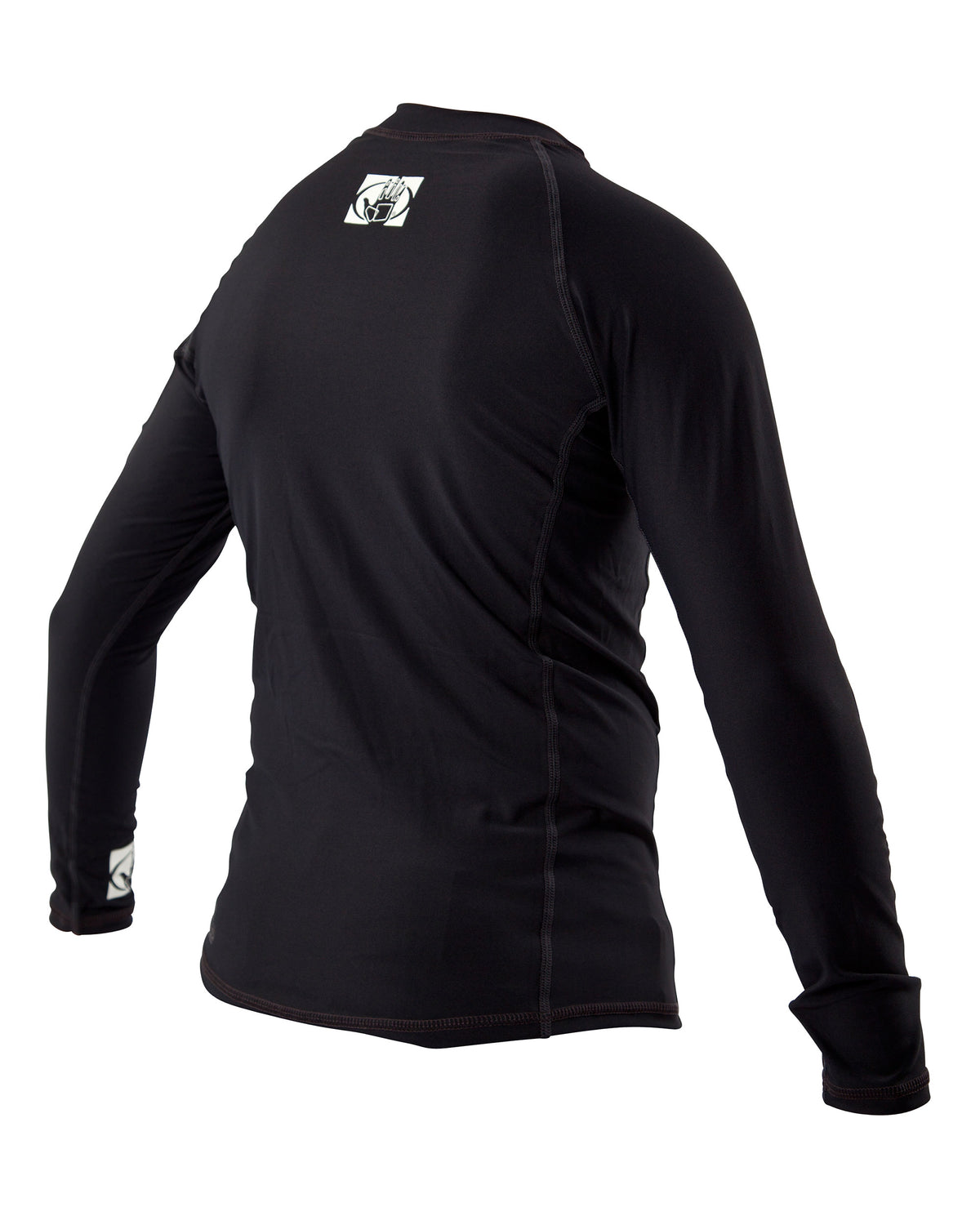 Basic Junior Long-Arm Lycra Rash Guard - Black