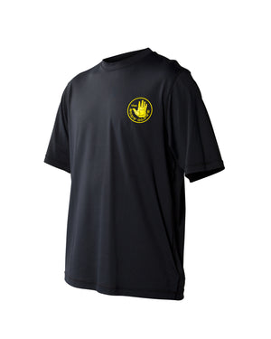 53 Loosefit Men's Short-Arm Board Shirt - Black