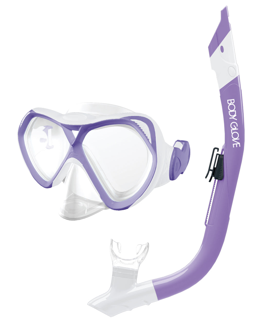 Cove Mask / Snorkel Combo - Purple/White