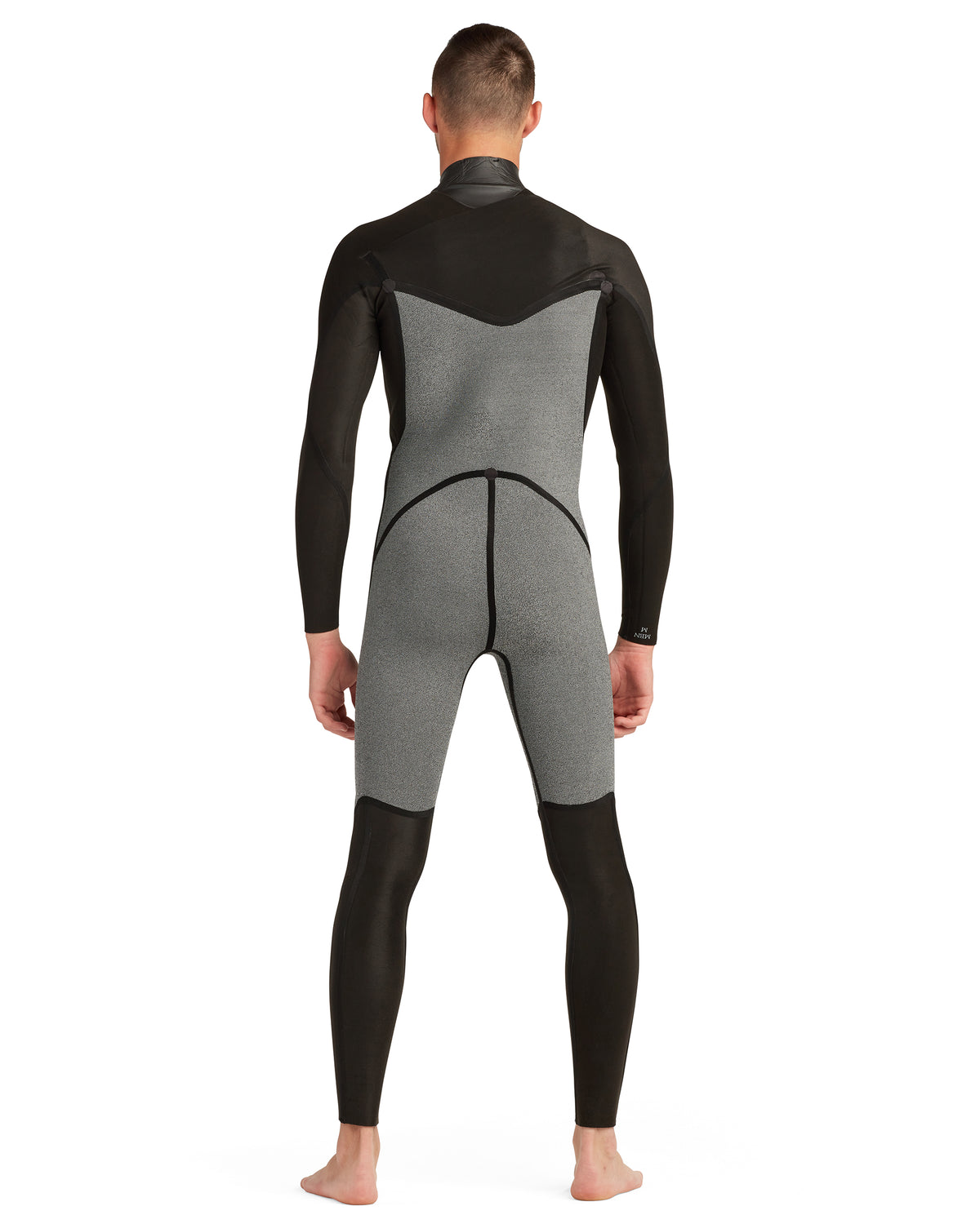 Phoenix 3/2mm Men's Chest-Zip Fullsuit - Black/Charcoal