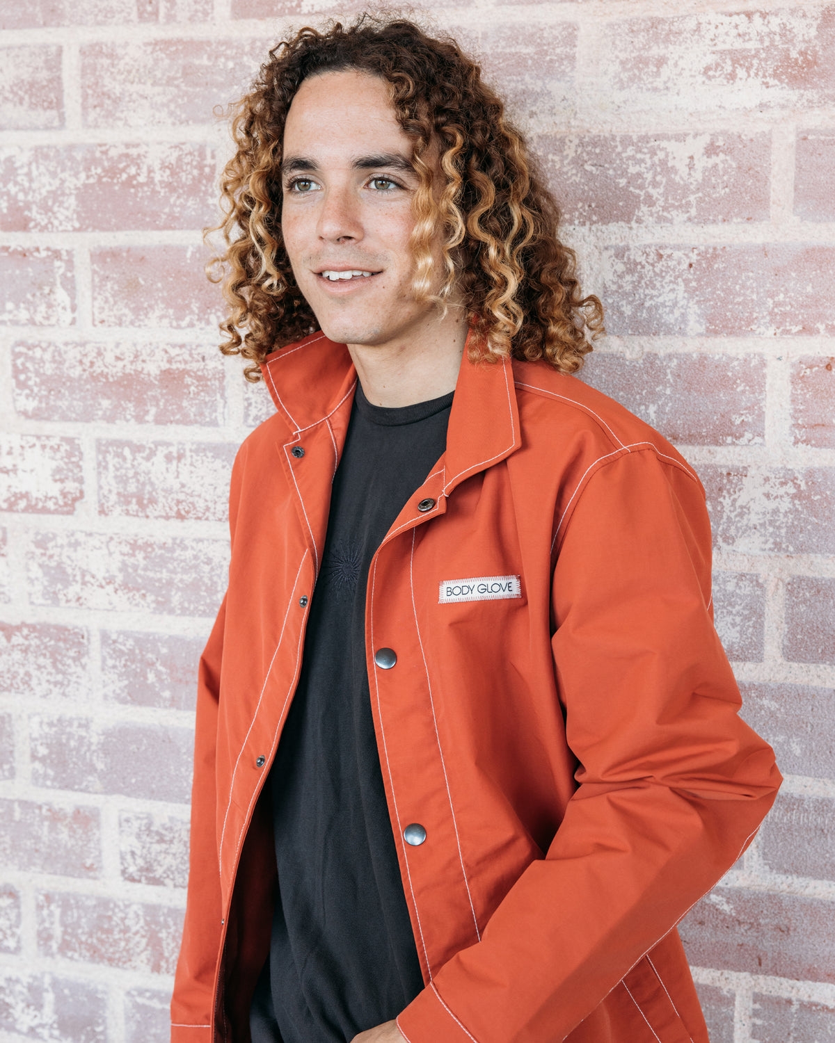 Road Trippin' Coaches Jacket - Burnt Brick