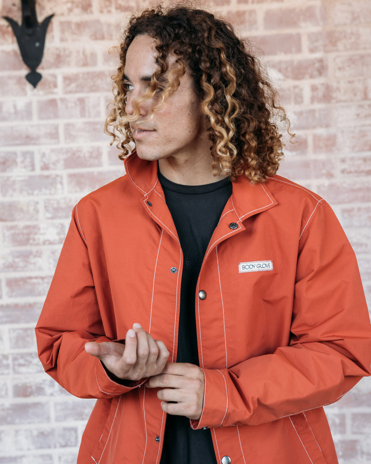 Road Trippin' Coaches Jacket - Burnt Brick