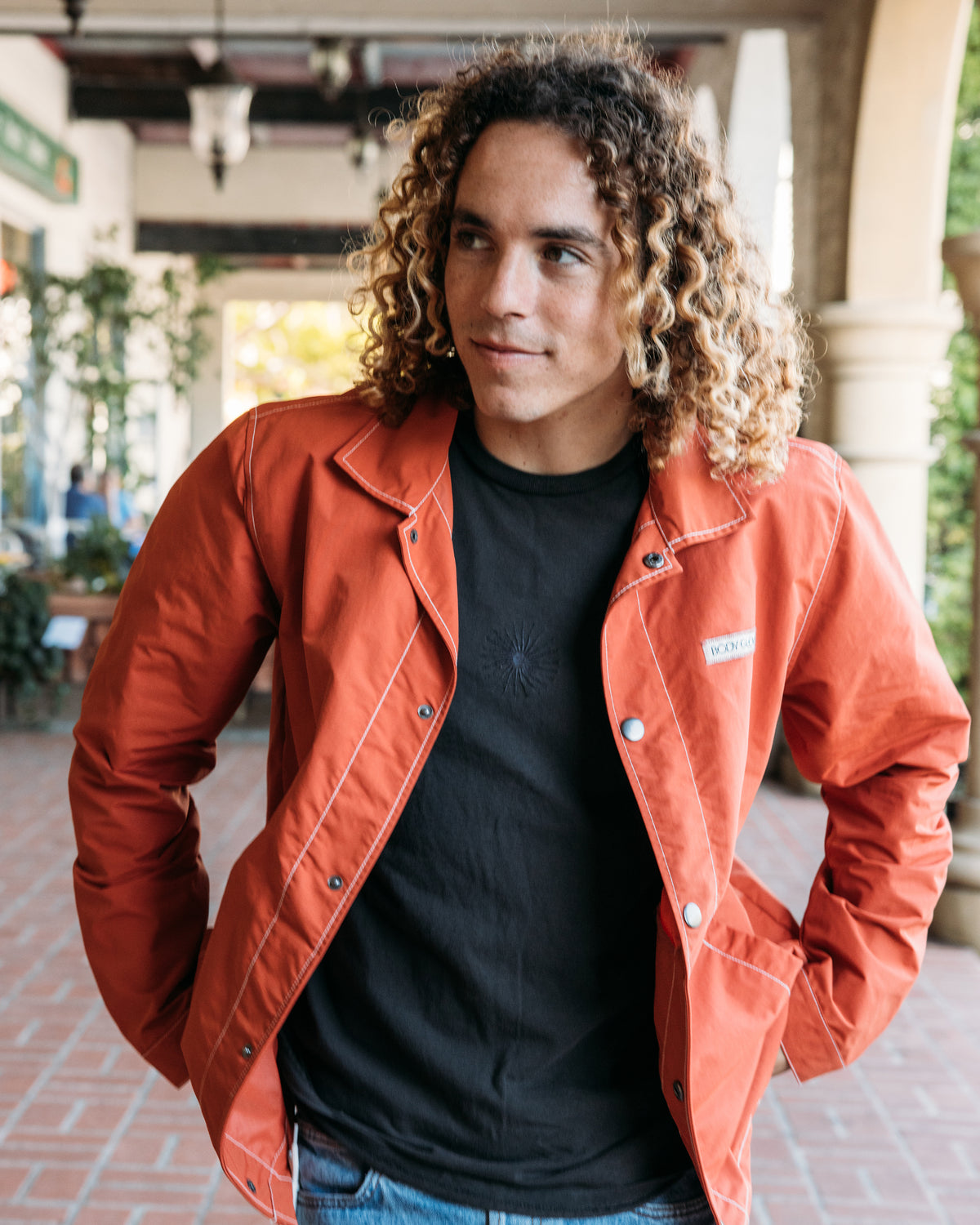 Road Trippin' Coaches Jacket - Burnt Brick