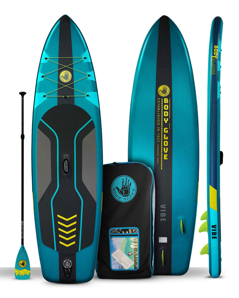 Vibe 10'4 Inflatabel Paddle Board - Teal/Yellow
