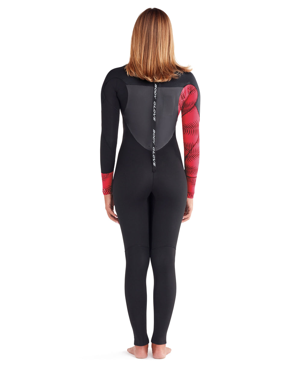EOS 3/2mm Back-Zip Women's Fullsuit - Red/Black