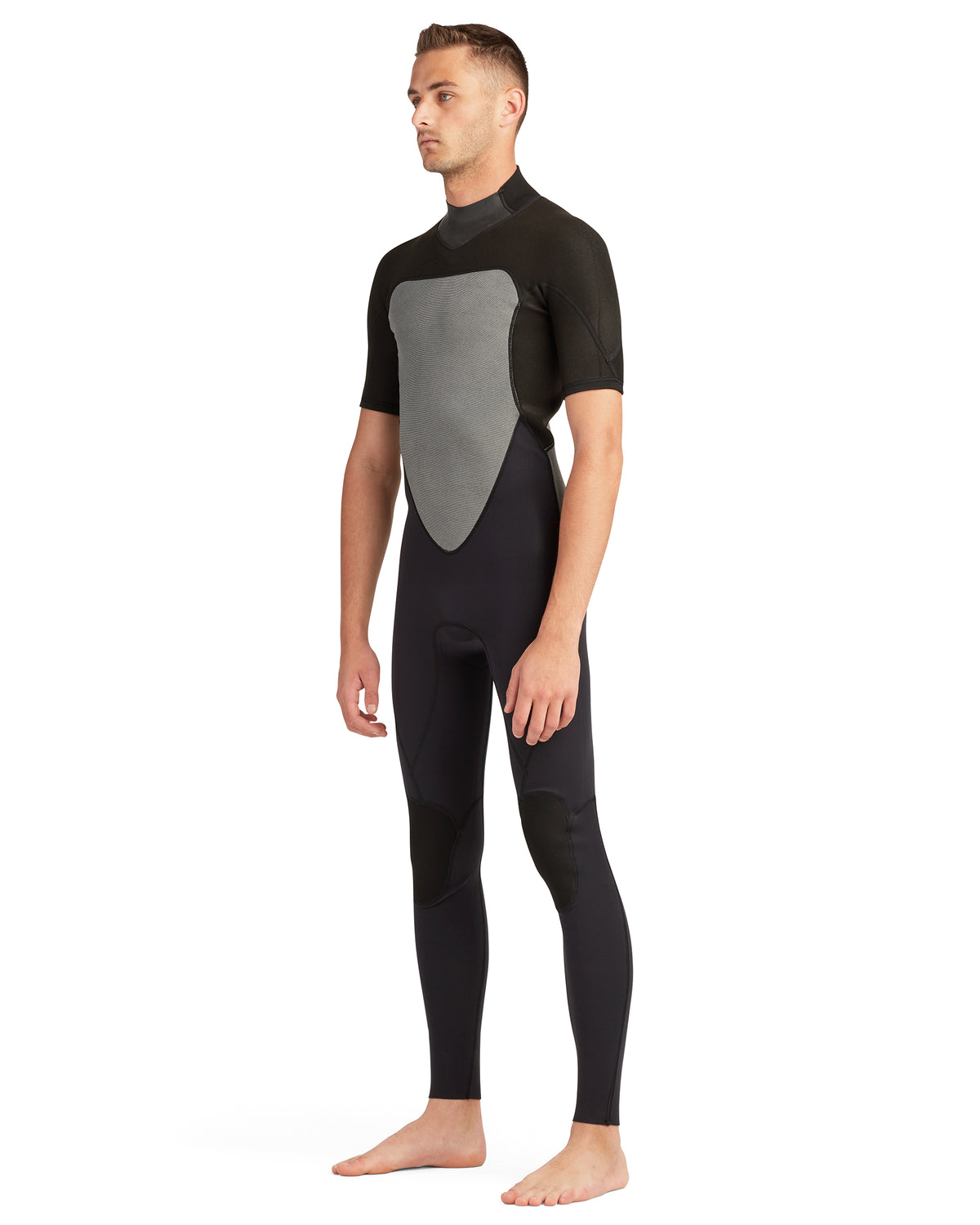 Phoenix 2/2mm Back Zip Short Sleeve Full Wetsuit - Black