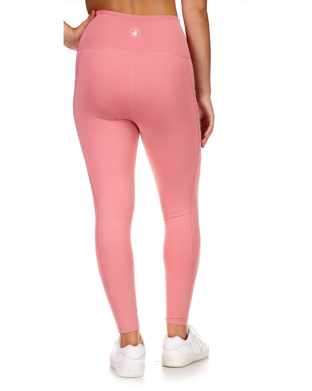 Breezy 7/8 High-Rise Legging w/ Zippered Pockets - Pink - Body Glove