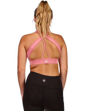 Composed Cross-Back Straps Sports Bra - Pink