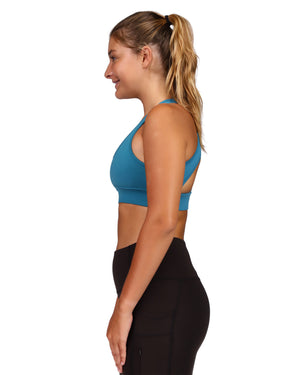 Composed Cross-Back Straps Sports Bra - Teal
