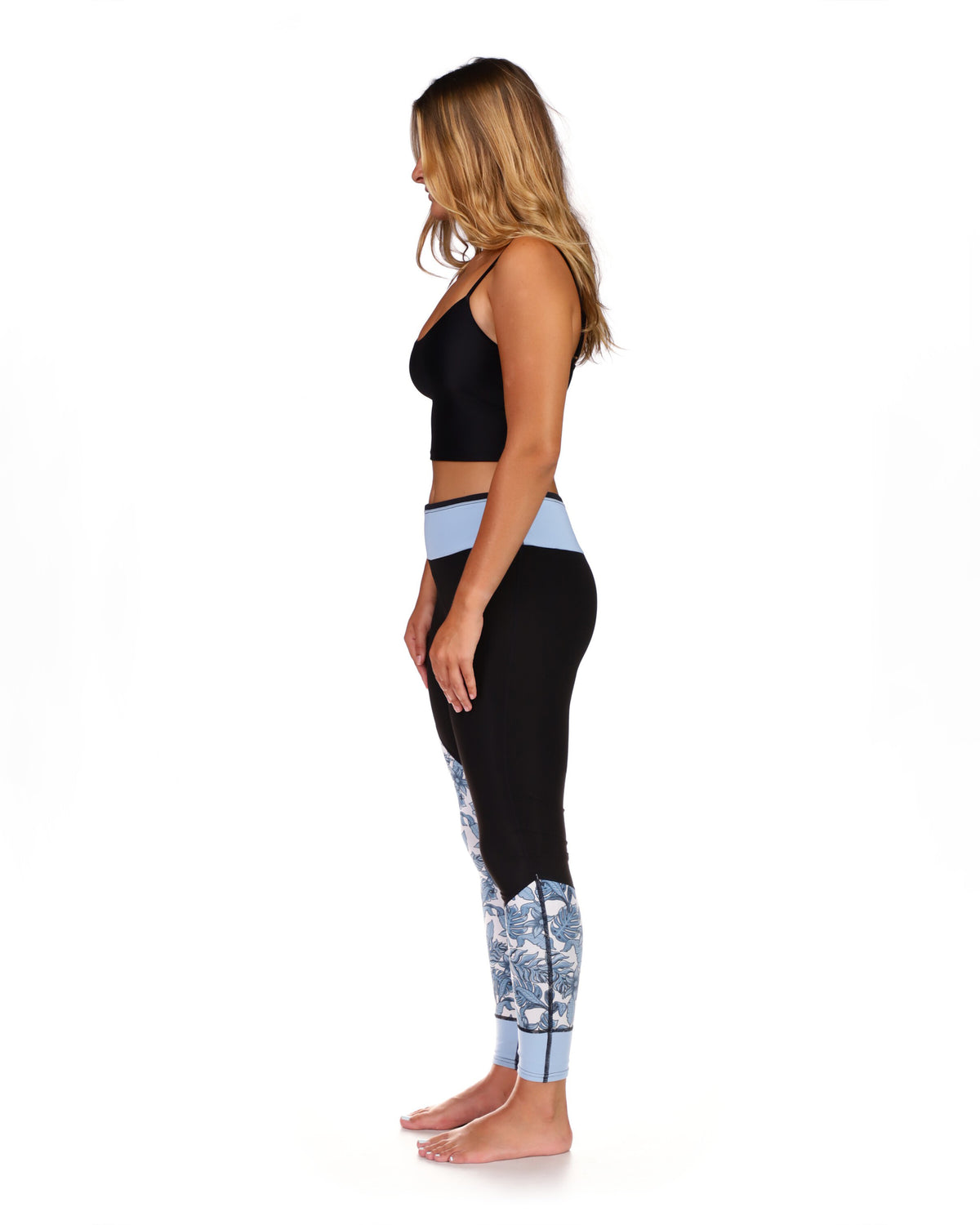 Stellar 2mm Capri Pant - Blue/Black Print