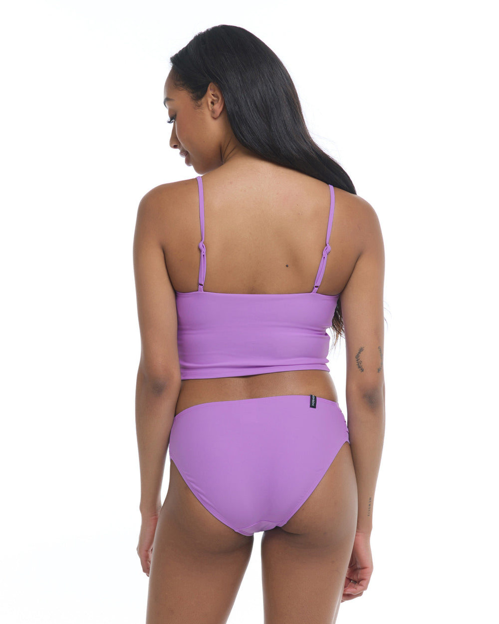 Kohls Apt 9 Ladies Halter Push-Up Padded Swim Top Swimsuit Separate Purple  SZ 14