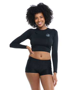 Smoothies Let It Be Cross-Over Rash Guard - Black