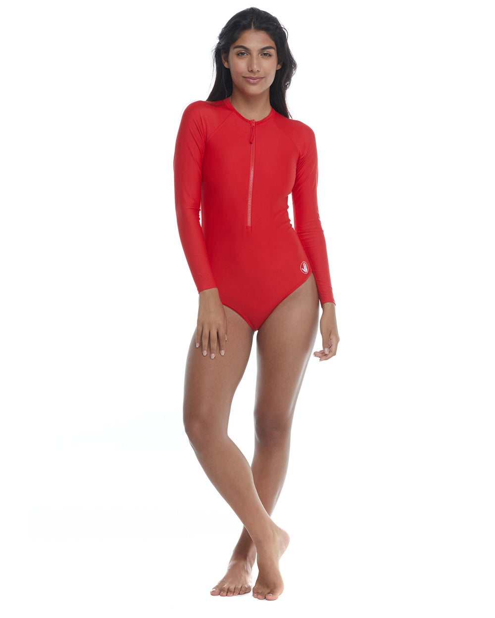 Smoothies Channel Cross-Over Long Sleeve Swimsuit - True