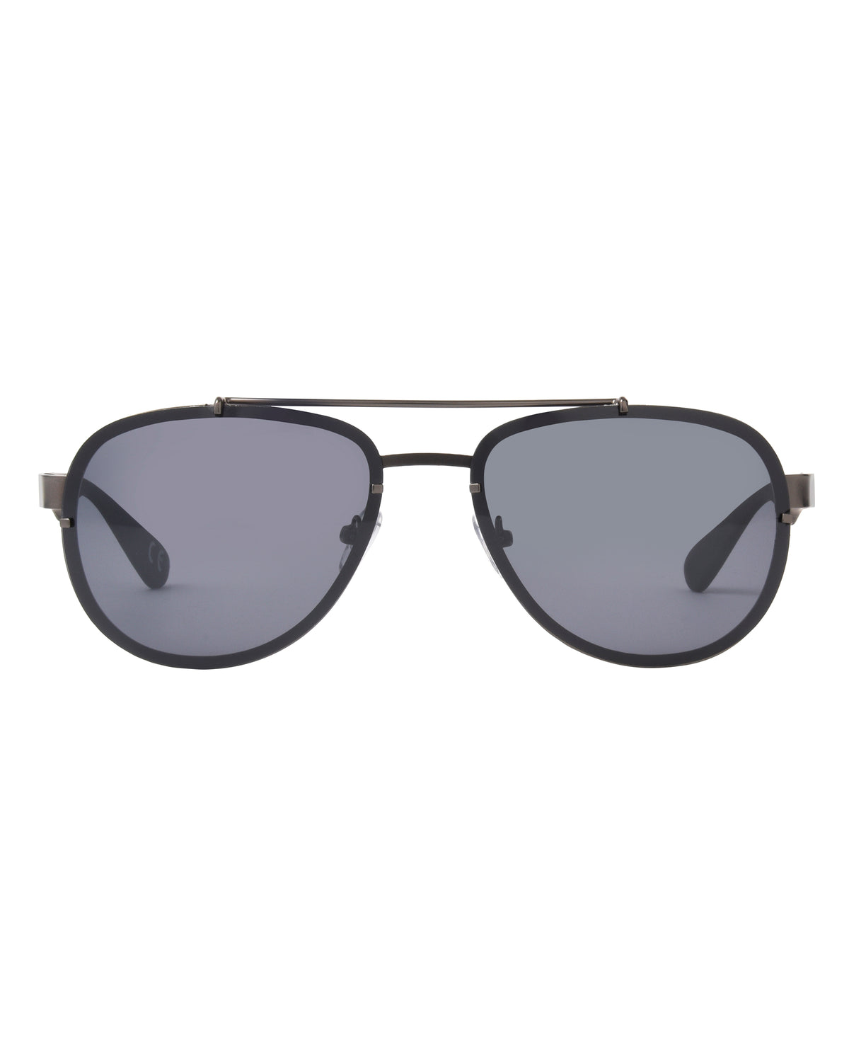 Rush Polarized Aviator Sunglasses - Gunmetal/Black