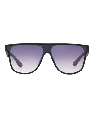 Toby Shield-Shaped Sunglasses - Black