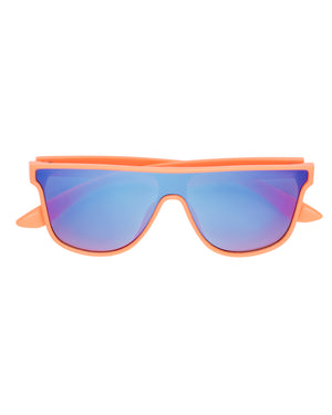 Toby Shield Sunglasses - Bright Orange