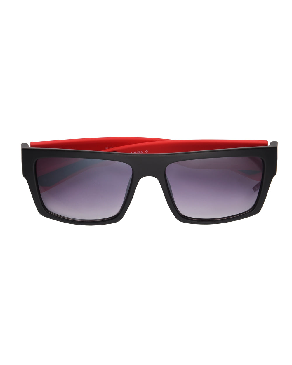 Reggie Rectangular Sunglasses - Black/Red
