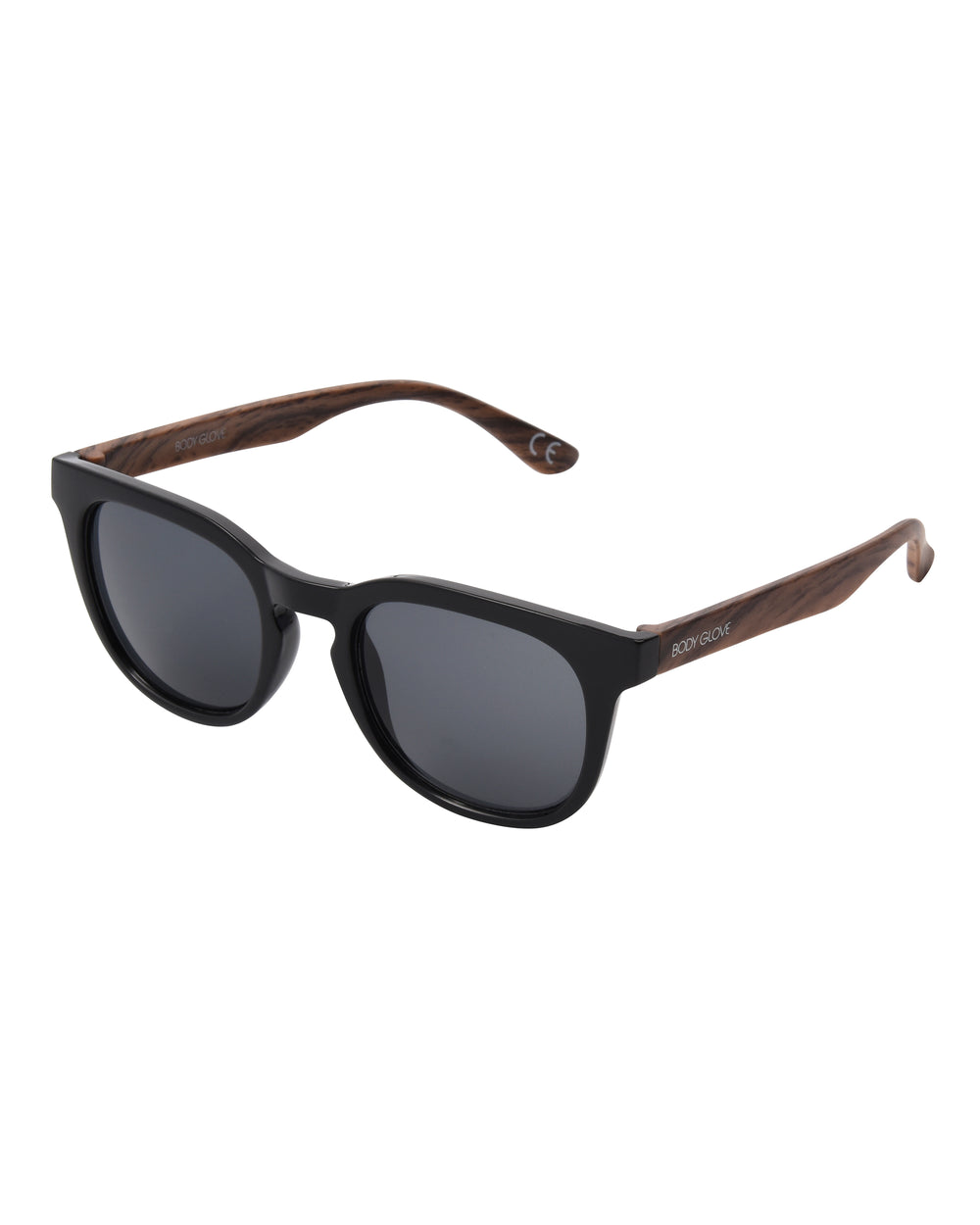 Maxwell Square Sunglasses - Black/Dark Wood