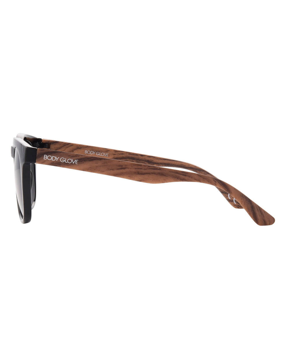 Maxwell Square Sunglasses - Black/Dark Wood - Body Glove