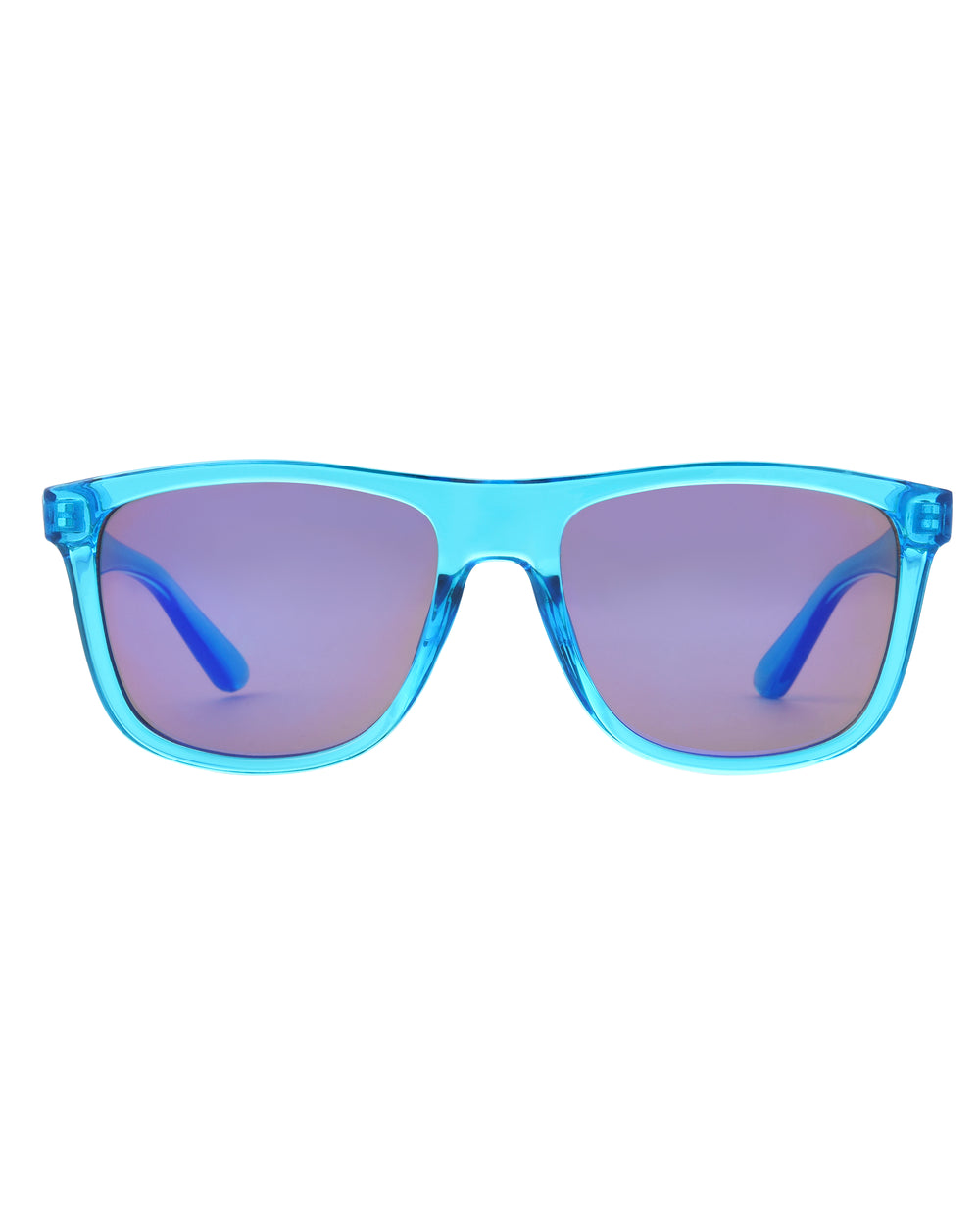 Talise Way-Style Frame Sunglasses - Aqua/Crystal